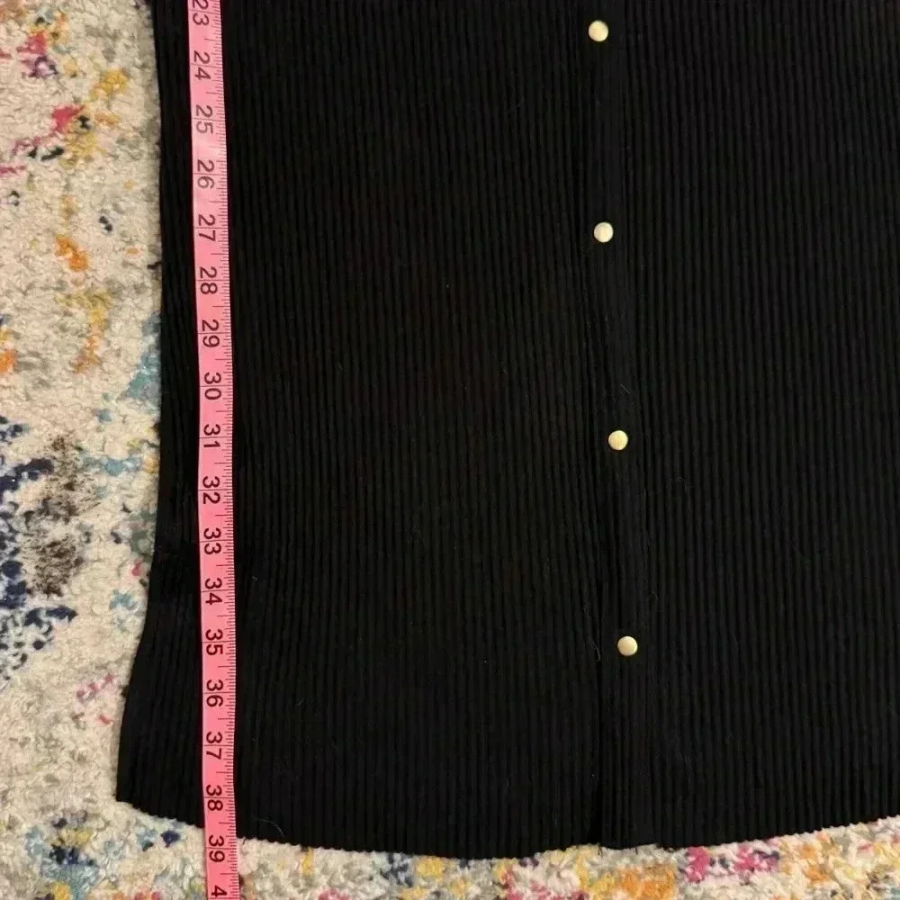 ASOS Black Maxi Dress With Square/Sweetheart  Neckline & Slits Women’s Size 16 - Picture 9 of 12